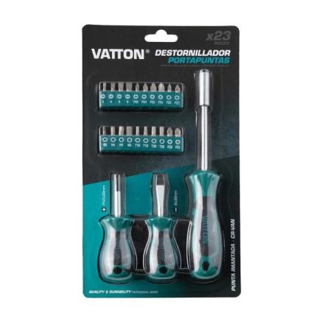 JGO DESTORNILLADOR VATTON PORTAPUNTAS 23 PZAS - ALFA DYSER