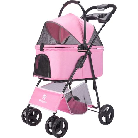 Wasserdichte, geländegängige Haustiertransportbox, PINK (1/2)