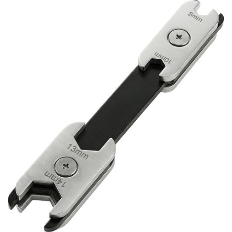 Clé à Molette, Cle a Molette a Cliquet, Clés à Fourche Réglables à 360 Degrés, Clés à fourche double rotative réglables pour voiture et espaces restreints (1/5)