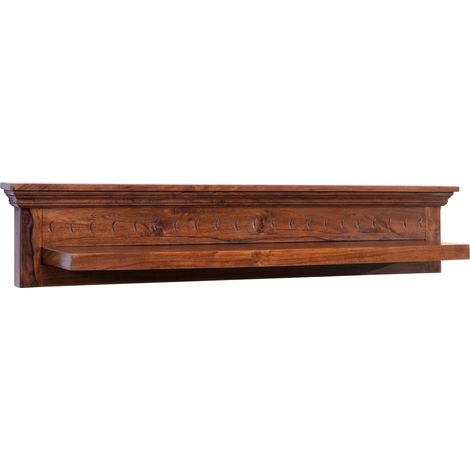 mensola in legno di Acacia 124x22x24 nougat laccato OXFORD 334