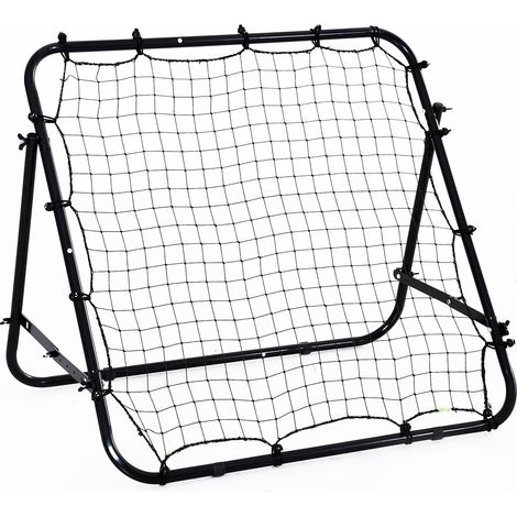 Adjustable Rebounder Net Kickback Target Goal  Teens Adults Training, Black (1/5)