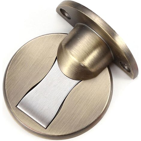 Butoir de porte magnétique invisible en acier inoxydable – Installation sans perçage – Résistant à la rouille – Pour portes jusqu'à 16 mm –