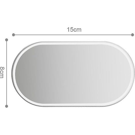 miroir Intrieur 1 Pice - Accessoires De Style - Miroir Universel - Miroir De Courtoisie Autocollant - Pare-soleil - Miroir Hd En Acier Inoxydable (1/5)