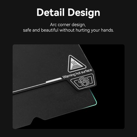 Creality Plaque de construction en résine époxy Plate-forme d'impression double face 235 × 235 mm Ultra-haute adhérence Facile à installer Convient aux imprimantes 3D Ender-3 S1/ S1 Pro/ K1/ Ender-5 C (1/5)