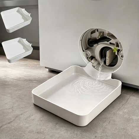 Bac de récupération d'eau pour lave-linge lot de 3 bac universel pour lave-linge à chargement frontal anti-fuites (1/5)