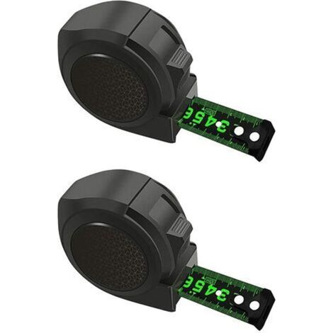 5m Tape Measure, Fluorescent Steel Tape Measure, New Self-Locking Fluorescent Tape Measures, Durable Measuring Tape Tools for DIY or Construction Project (2 Pieces) (1/5)