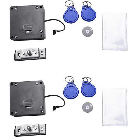 verrous électroniques intelligents RFID pour armoires : aucun perçage requis, installation facile, convient aux armoires de rangement, aux penderies, aux meubles à chaussures et aux serrures de portes (1/5)