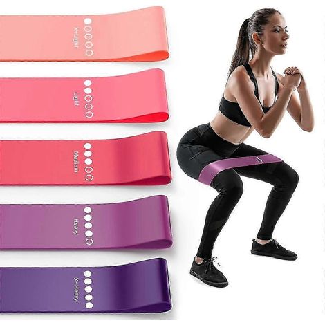 Bandes de résistance pour le fitness, bandes élastiques circulaires d'entraînement pour la physiothérapie, kits de bandes de résistance pour le yoga. (1/5)
