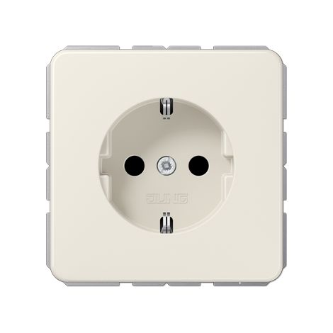 Jung Toma de corriente SCHUKO®, 16 A 250 V , SAFETY+, termoplástico, Serie CD, blanco CD 1520 BFKI