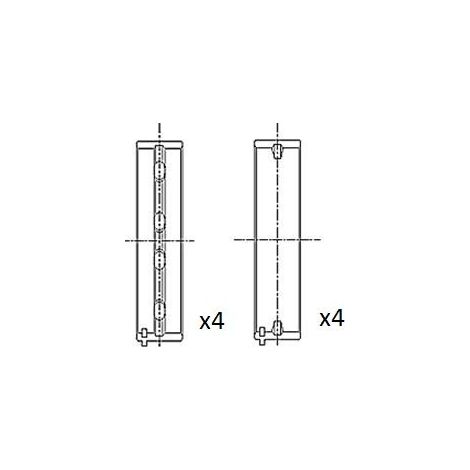 Coussinet de paliers de vilebrequin FAI AutoParts BM1017-STD AUDI 078 105 561 A
