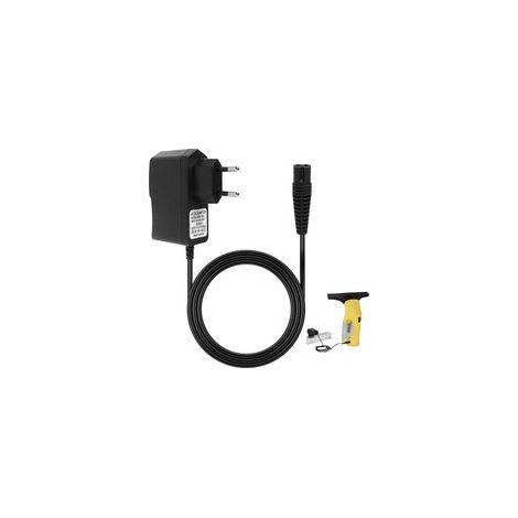Chargeur de Remplacement DC 5,5 V, Compatible avec Karcher Lave-Vitres KV4, WV1, WV2, WV45, WV5, WV52, WV55 et Plus, Sécurité et Durabilité Adaptateur Secteur pour Karcher Nettoyeur de Vitres