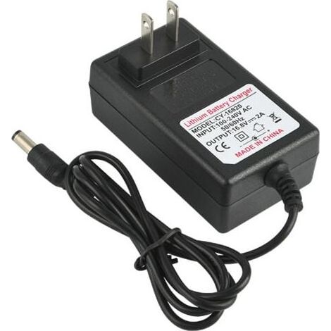 Adaptateur d'alimentation de charge sre AC 100-240V DC 21V 2A pour batterie lithium-ion, prise EU, remplacement (1/5)
