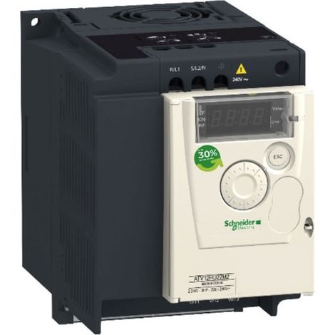 Schneider Electric – Variateur de vitesse monophasé 220V – Sortie triphasée 230V 1,5kW – Protection thermique – Inversion sens de rotation (1/8)