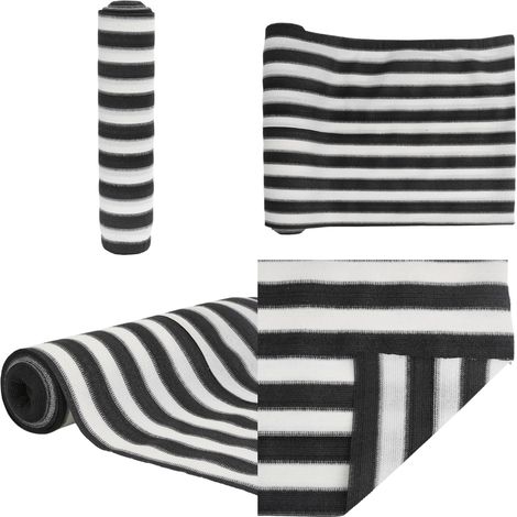 Zaunblende Anthrazit und Weiß 1,2x25 m HDPE 75 g/m² - Sichtschutznetz - Zaunblende - Gartenzubehör - Terrassenschutz - Balkonabdeckung - Home & Living