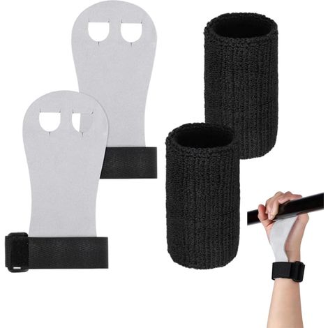 1 Paire Maniques Gymnastique pour Fille, Gants de Barre, Ensemble de Bandes de Poignet Sport, Protège-Paumes Gymnastique, Gants d’Entraînement, Bandages, Fitness (1/5)