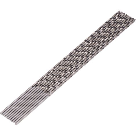 Extra lange Spiralbohrer, 10 Stück, HSS-Bohrer mit zylindrischem Schaft, 2,5 x 200 mm, verlängerte Bohrwerkzeuge für Metall (1/5)