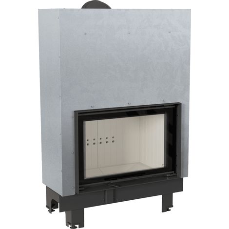 Kamineinsatz aus Stahl KRATKI MBO 15 kW Ø 200 mit Schiebetür (1/5)
