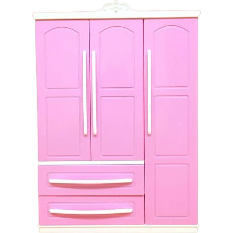 Armadio per Bambola in Miniatura Mobili per la Casa di Bambola, l'Organizzatore di Vestiti per Casa delle bambole, Accessorio Decorativo Giocattolo (1/5)
