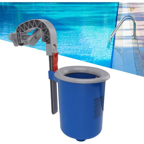 Écumoire murale bleue pour piscines, écumoire Intex pour le nettoyage des piscines. (1/5)