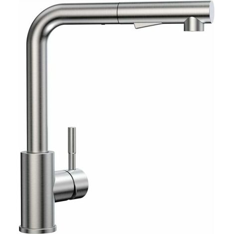 Wasserhahn Küche mit Brause, Küchenarmatur mit 2 Strahlarten, Ausziehbarer Spültischarmatur Küche mit Magnetisches Docking, 360° Drehbar Mischbatterie Küche, Edelstahl