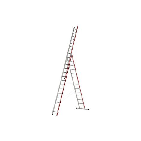 Escalera multiusos de aluminio  modelo profesional  3 x 14