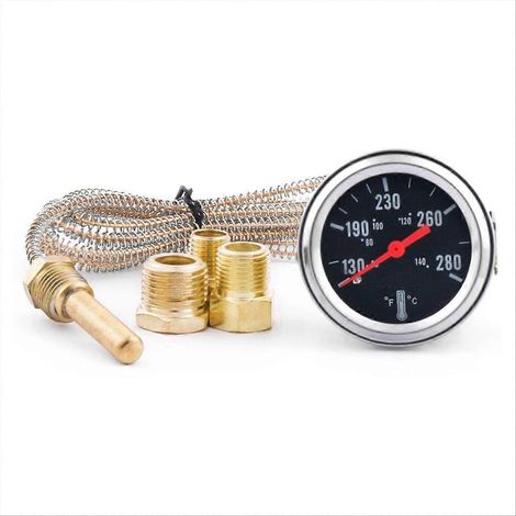 Manomètre mécanique 12V pour la température de l'eau (indicateur de température pour voiture) (1/5)