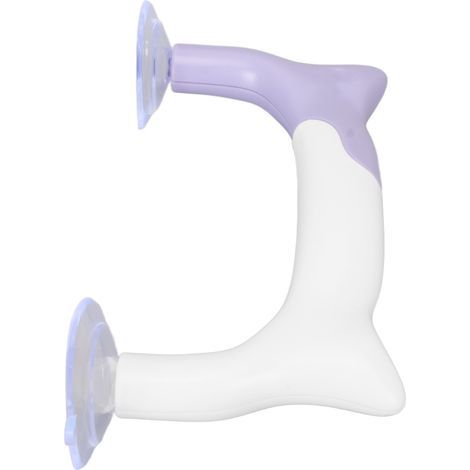 Purple and white ruler handle, easy assembly, strong suction cup, durable ABS PVC quilting handle for sewing and patchwork (1/5)