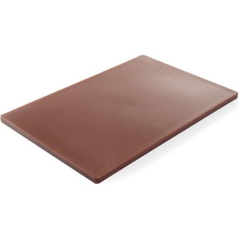 Tagliere HACCP per carne e salumi 600x400mm marrone - Hendi 825648 (1/4)