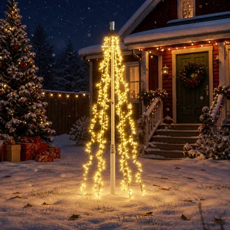vidaXL Christmas Tree Lights with 6 LEDs 540 LEDs Warm White (1/5)