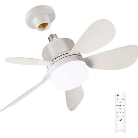 Deckenventilator – Energiesparende LED-Beleuchtung, leise, Helligkeit einstellbar, mit Fernbedienung, geeignet für Büro, Restaurant oder Zuhause (1/5)