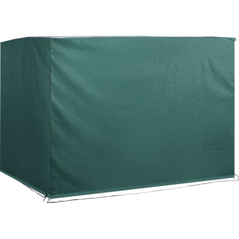 Patio 3 Seater Swing Chair Bench Cover Outdoor Garden Furniture Rain Protection Cover Protector Waterproof Anti-UV, 215L x 155W x 150Hcm, Dark Green