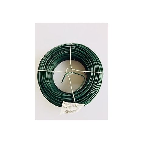 Fil tension plastifiée - Vert - 2,4mm - 100m