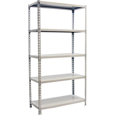 Simonrack SIMONCLICK MINI 5/400 Metallregal in Weiß-Silber