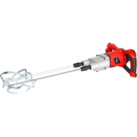 STIER Doppel Rührwerk RW240, Nennleistung: 1800 W, Nennumdrehungen: 200-480/300-750 rpm, Max. Mischvolumen: 120 l, zur Mischung von zähflüssiger Farbe, Mörtel, uvm, Mörtelrührer (1/5)