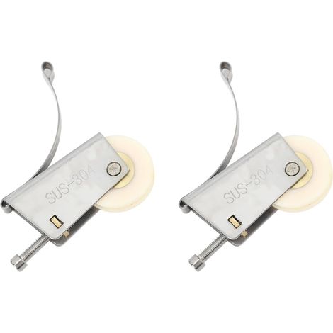 Steel Bathroom Concave Durable Kitchen Sliding Pulley Roller Sturdy (1/5)