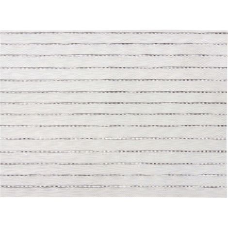 Set de table argenté 33 x 45 cm en PVC et polyester avec tissage jacquard - PANGIVO