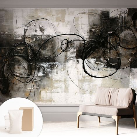 Carta Da Parati - Murale Alla Moda Decorazione - Camera Da Letto - Con Colla Gratuita Vortice astratto 312x219 cm (1/5)