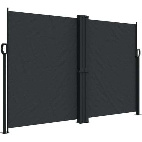 Maison Exclusive - Seitenmarkise Ausziehbar Schwarz 160x600 cm