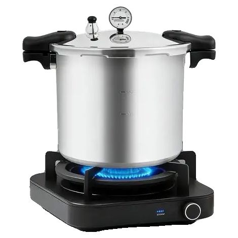 Autocuiseur, Capacité de 22L, Dimensions 32 x 28 cm, Pression Max de 90Kpa, Matériau en Alliage d'Aluminium, Type de Fermeture à Couvercle Extérieur (1/5)