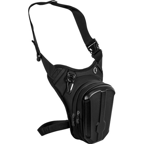 Sac taille moto réglable cuisse – Trou écouteur anti-éclaboussures extérieur bandoulière conduite vélo randonnée pêche (1/5)