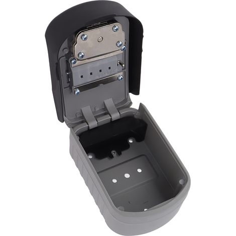 Sicherheitsbox mit Schloss, Wandmontage, wasserdicht, Aluminium, Schlüsselorganizer für Zuhause, Hotel, Büro, silberfarben (1/5)