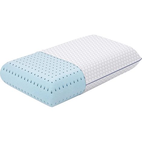 Oreiller Mémoire de Forme Ergonomique – Soutien Cervical pour Dormeurs sur le Côté, Dos et Ventre, Housse Respirante et Lavable, Taille Standard (1/5)