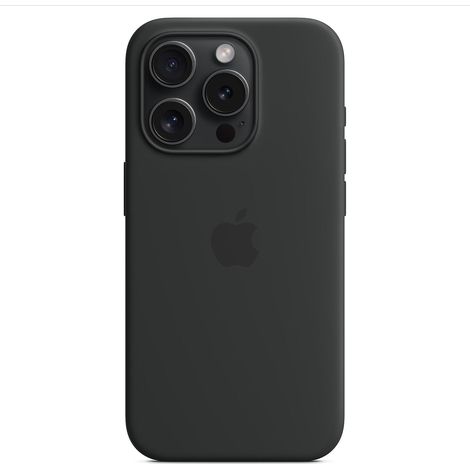 Étui magnétique en silicone pour iPhone 15 Pro Max, compatible MagSafe, noir [NX]