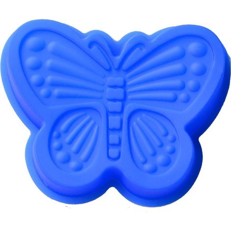 Moule À Gâteau Silicone Forme Papillon - 13 x 16,5 x 2,5 cm - Résistant À -40 °C À +230 °C - Pour Cakes Chocolat Gelées Savons DIY - 1 Pièce (1/5)