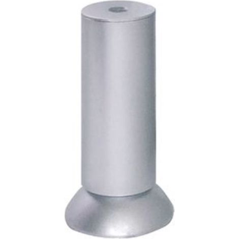 PIEDINO IN PLASTICA D. 35 H120MM FINITURA ALLUMINIO