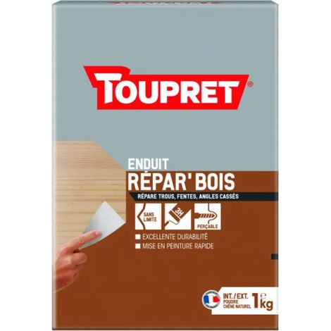 Relleno de madera para interiores y exteriores, 1kg de polvo