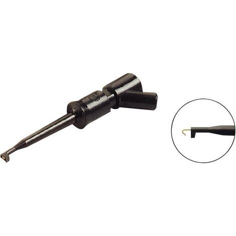 SKS Hirschmann KLEPS 2 BU sw Pointe de touche enfichable 2 mm Ohne Messkategorie noir W73340 (1/2)