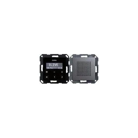 Gira Radio horloge numérique anthracite compacte design