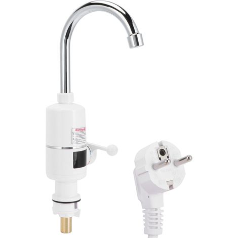Robinet de Cuisine Instantané à Chauffage Électrique 220V, Double Usage avec Prise UE (1/5)