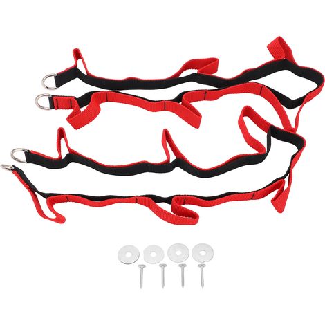 Support de canne à pêche mural et plafond, étrier de rangement pour équipement de pêche, organisateur de pêche avec sangle (1/5)